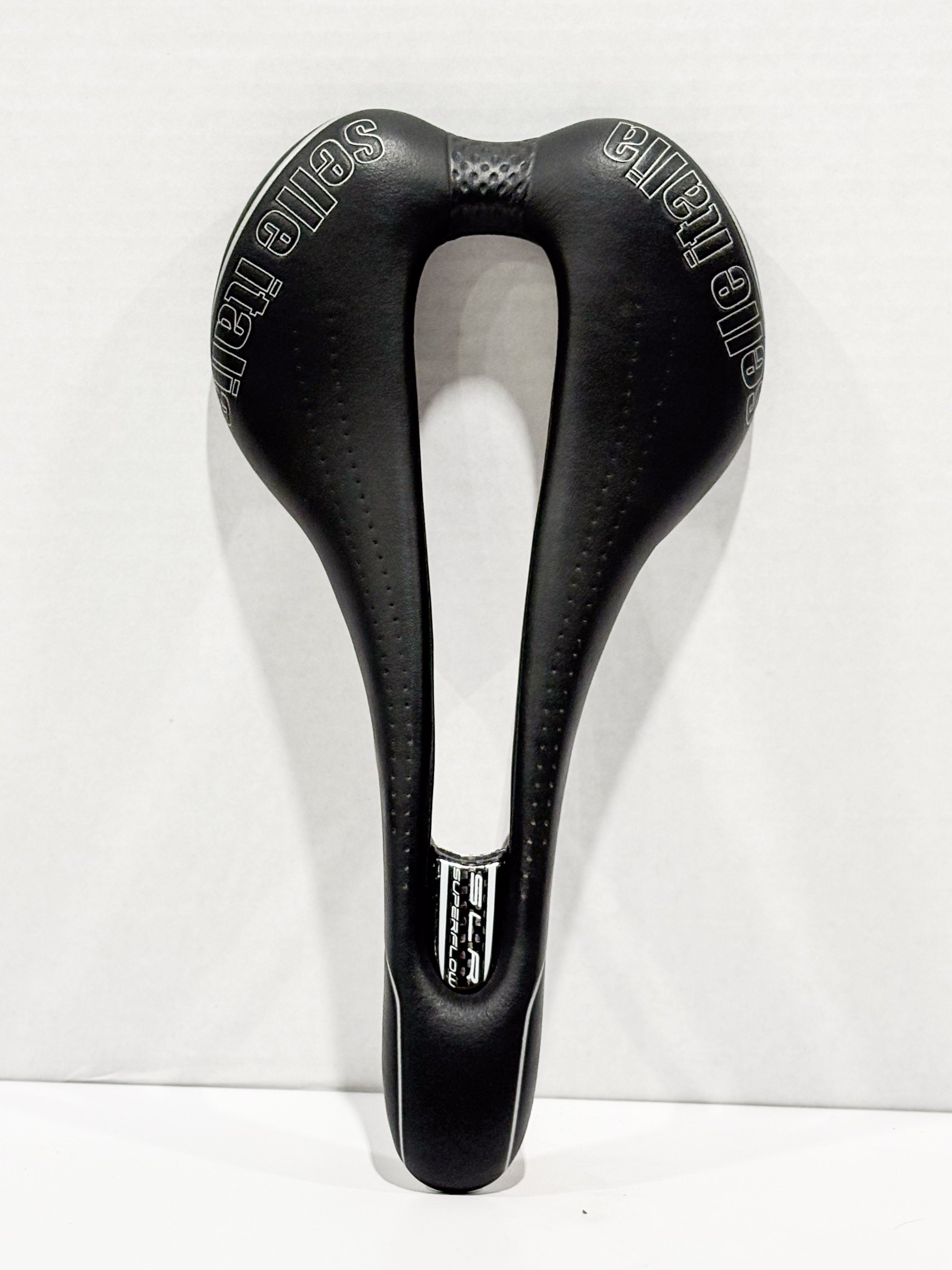 Selle Italia SLR Superflow Boost 145mm Ti316 Titanium Rails Bike Saddle Carbon