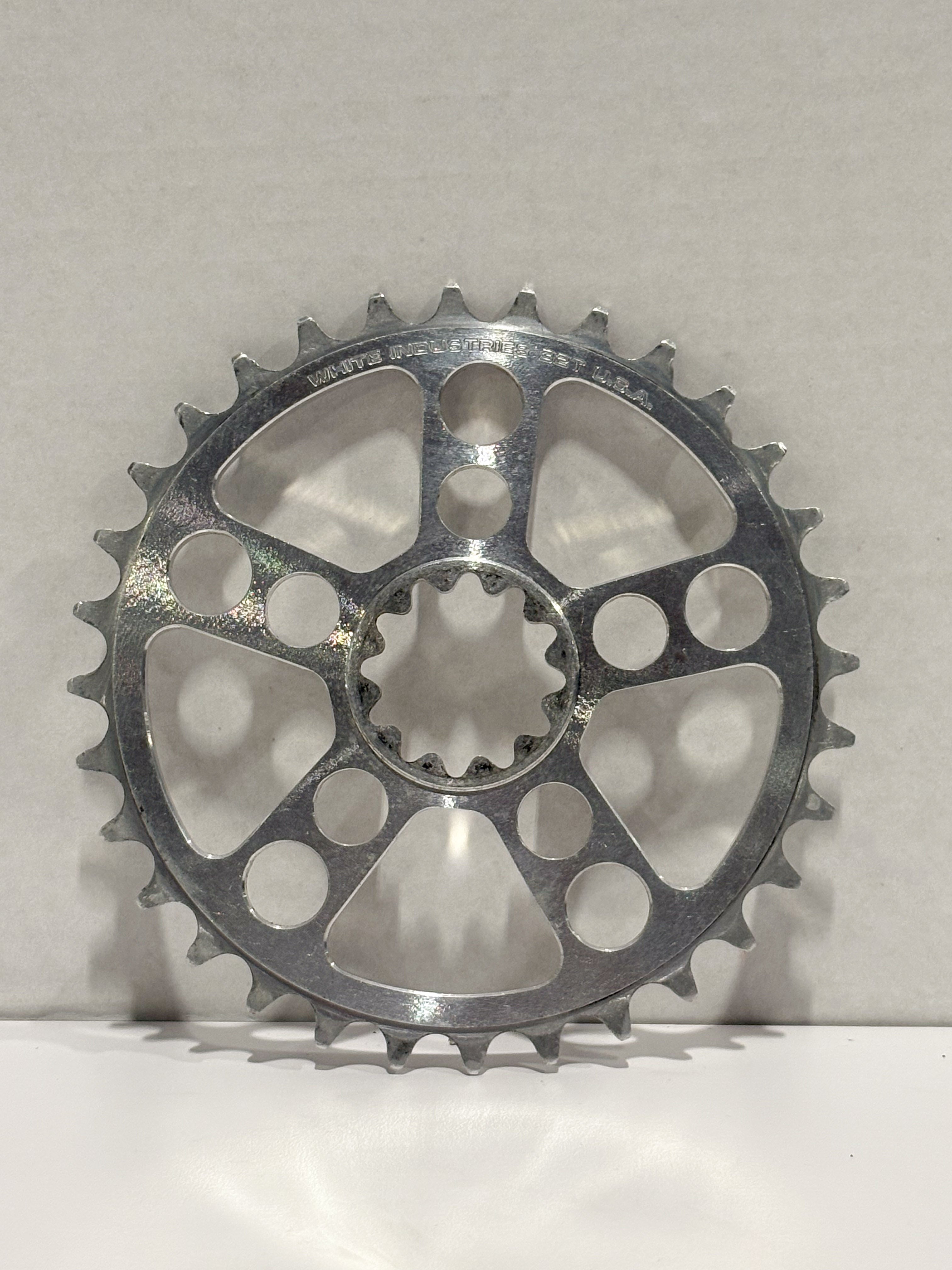 White Industries ENO 1x 32T Chairing MTB Square Taper TSR Silver