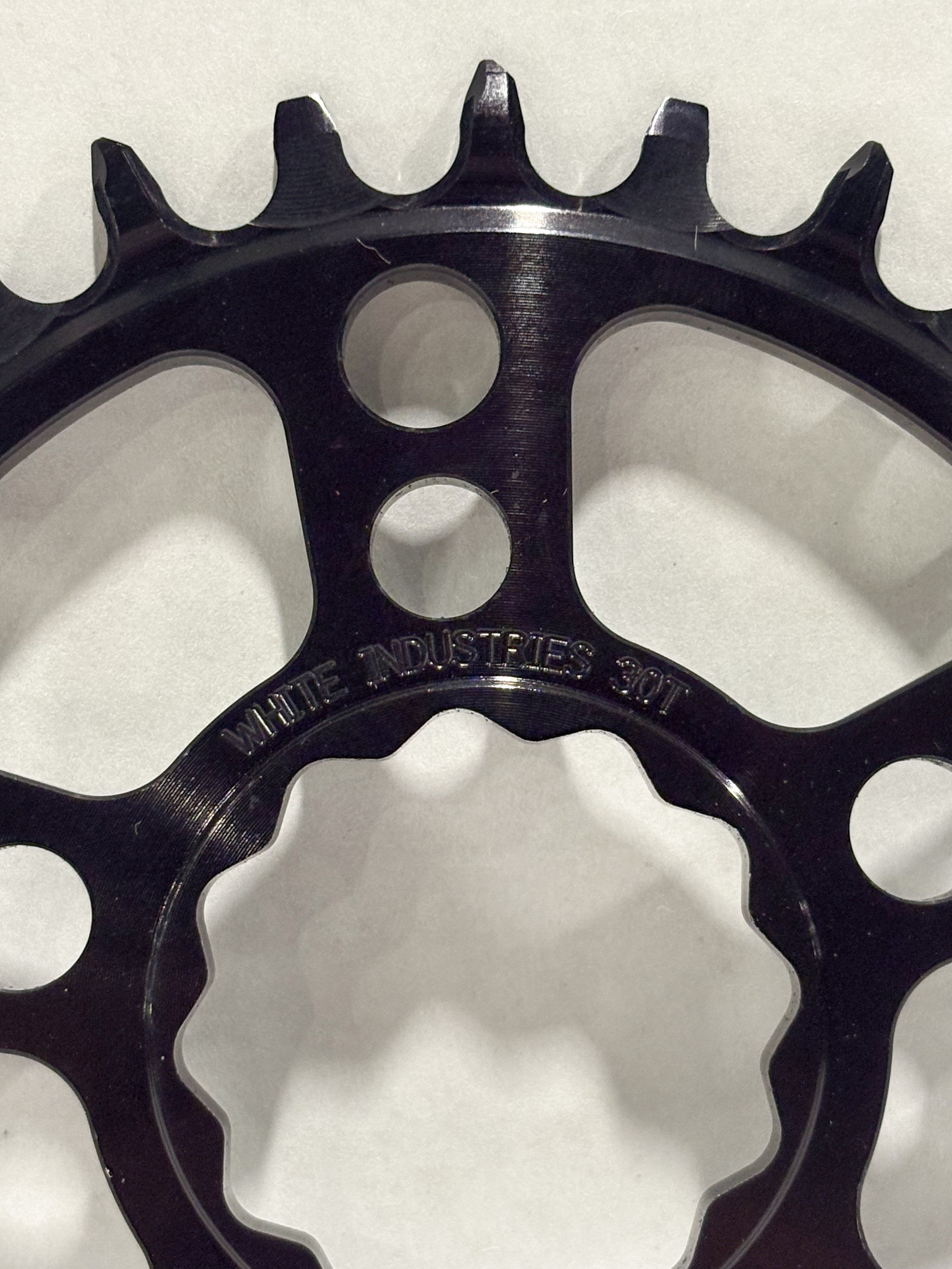 White Industries MR30 Boost TSR 1x Chainring 30T Black 0mm Offset Takeoff MTB