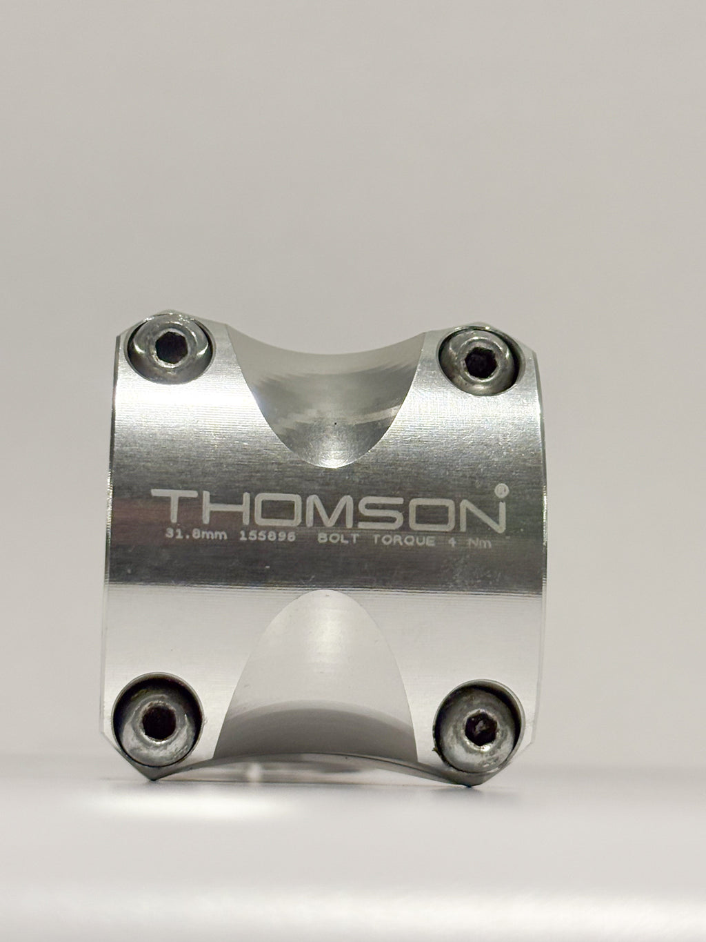 Thomson Elite X4 Mountain Stem 80mm 0 degree 31.8 1-1/8" Threadless Silver