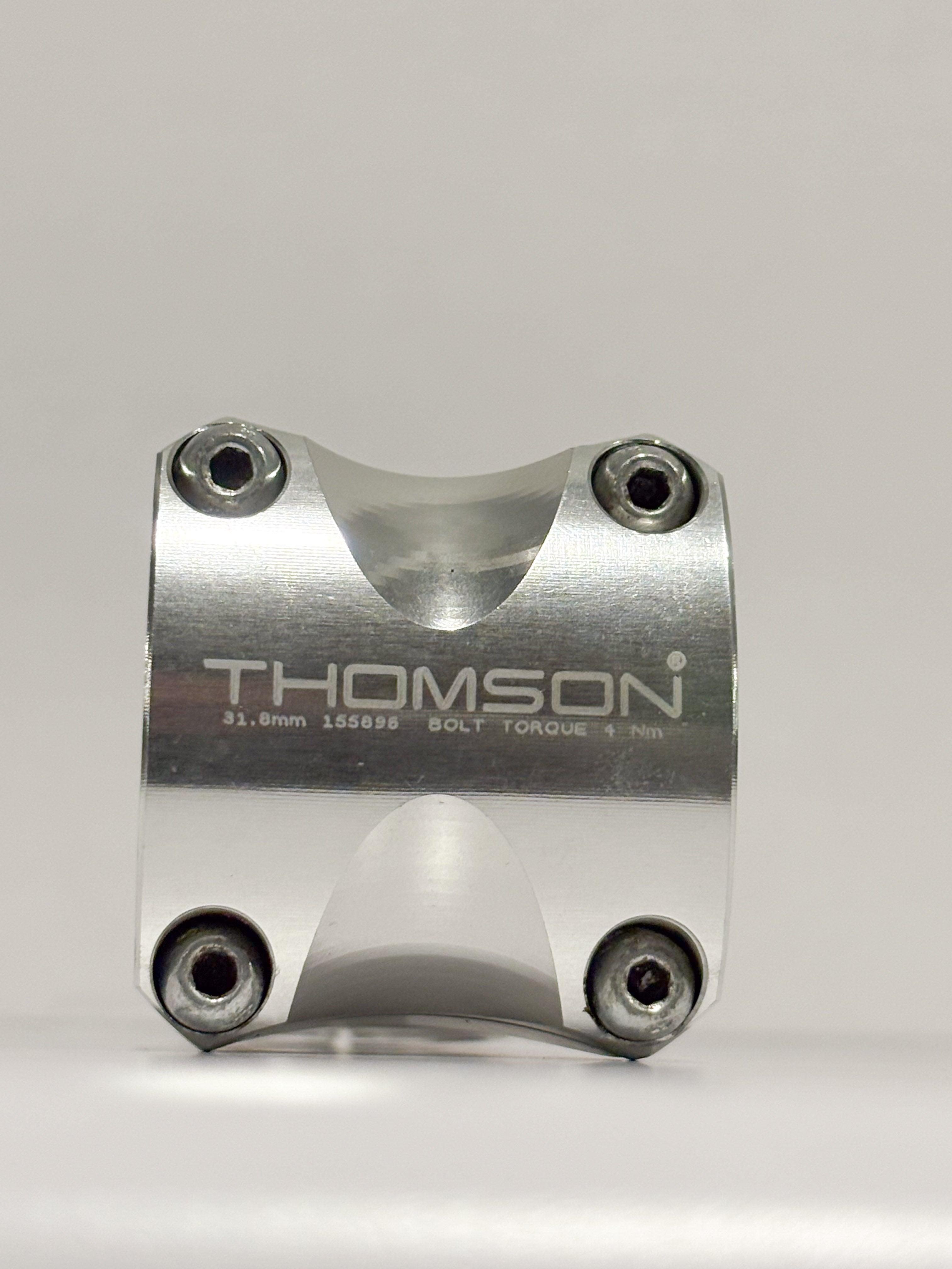 Thomson Elite X4 Mountain Stem 80mm 0 degree 31.8 1-1/8" Threadless Silver