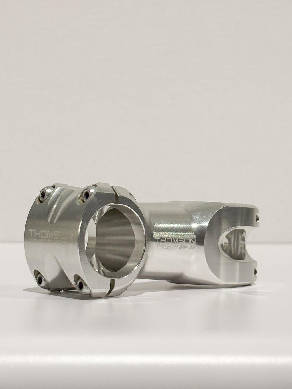 Thomson Elite X4 Mountain Stem 80mm 0 degree 31.8 1-1/8" Threadless Silver