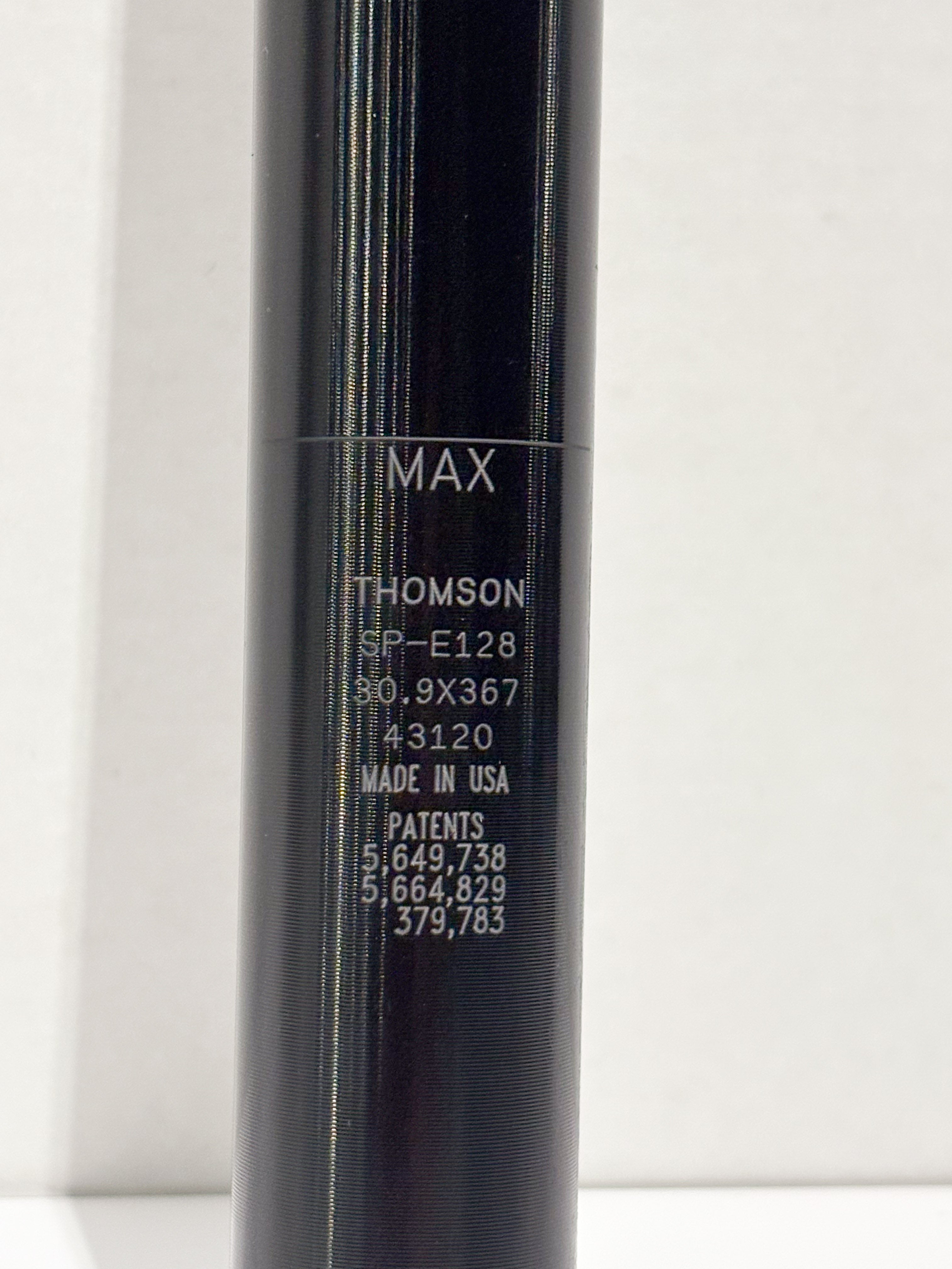 Thomson Elite Alloy Bike Seatpost 30.9 x 367mm Straight BLACK SP-E128