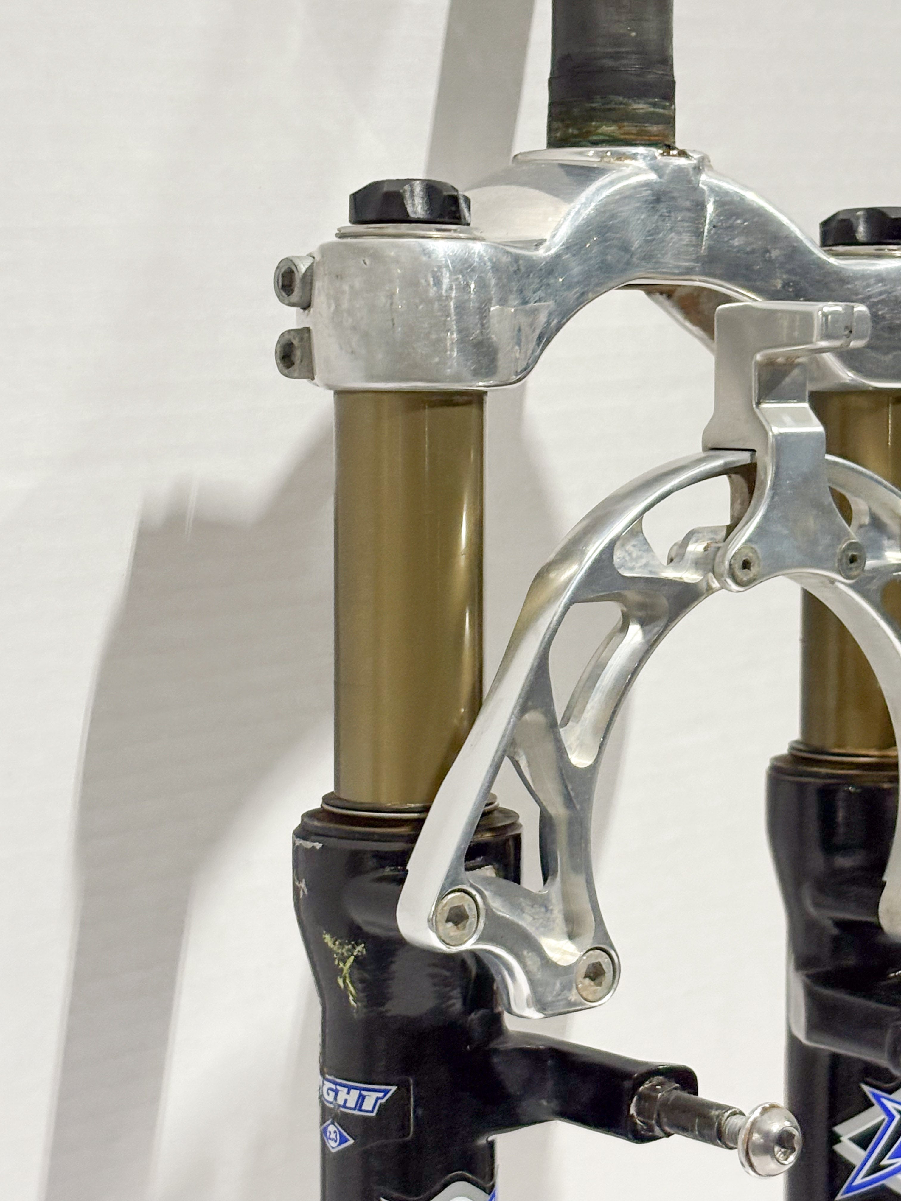 Vintage 1998 Marzocchi z.3 light 1" 80mm Suspension fork 5.5" Steerer Rim Brake