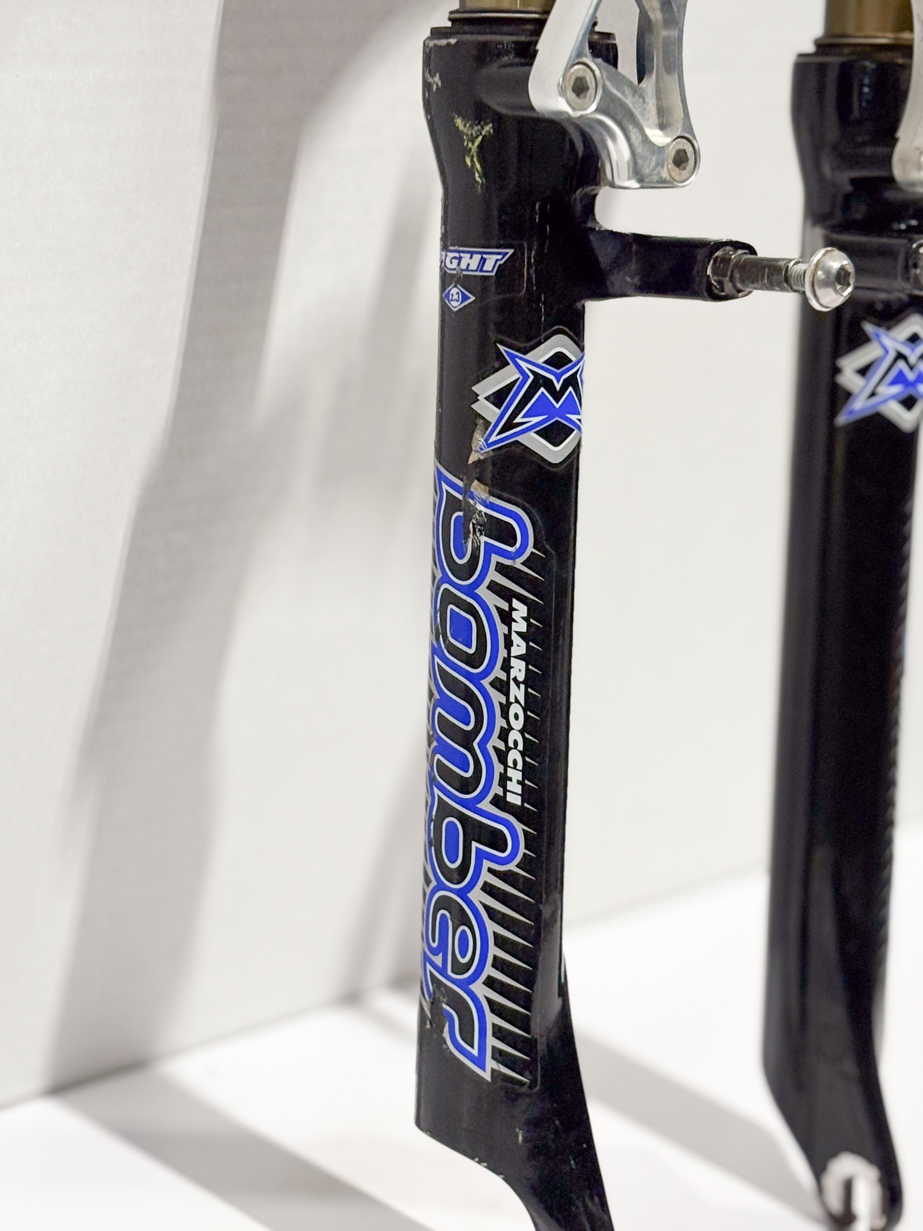 Vintage 1998 Marzocchi z.3 light 1" 80mm Suspension fork 5.5" Steerer Rim Brake