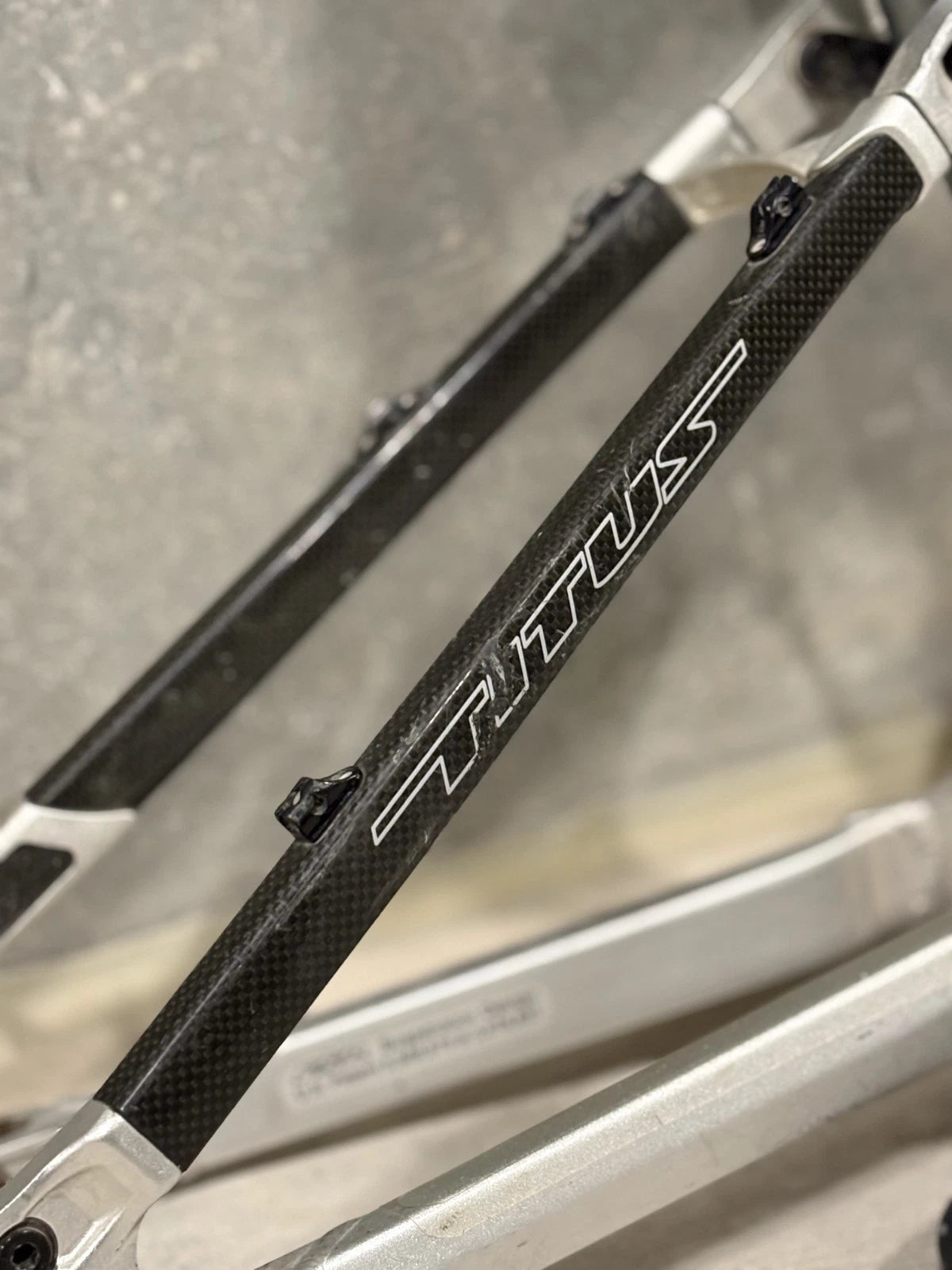 Titus Racer-X Aluminum Large Mountain Bike Frame Carbon Stays Full Suspension 26