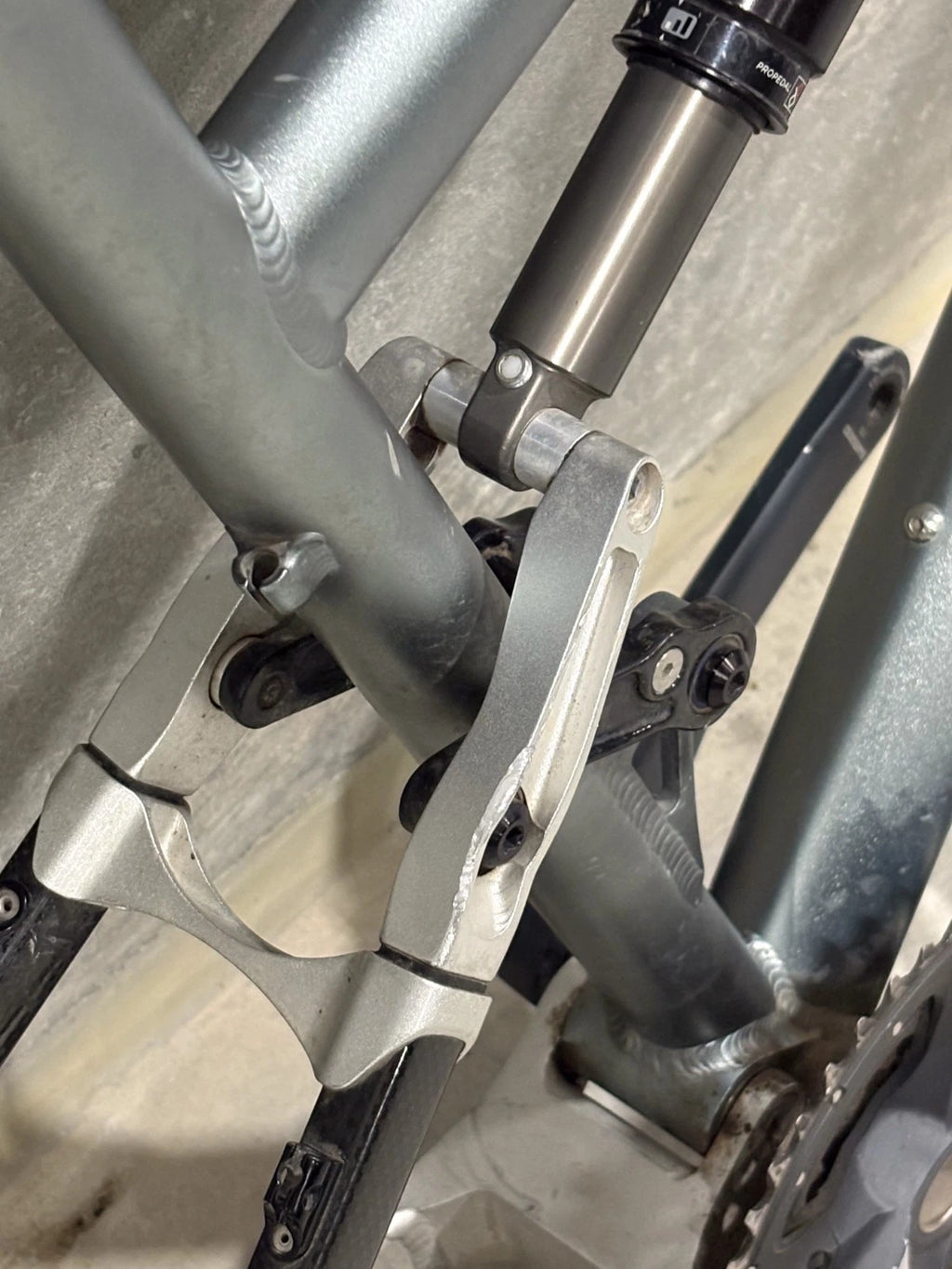 Titus Racer-X Aluminum Large Mountain Bike Frame Carbon Stays Full Suspension 26